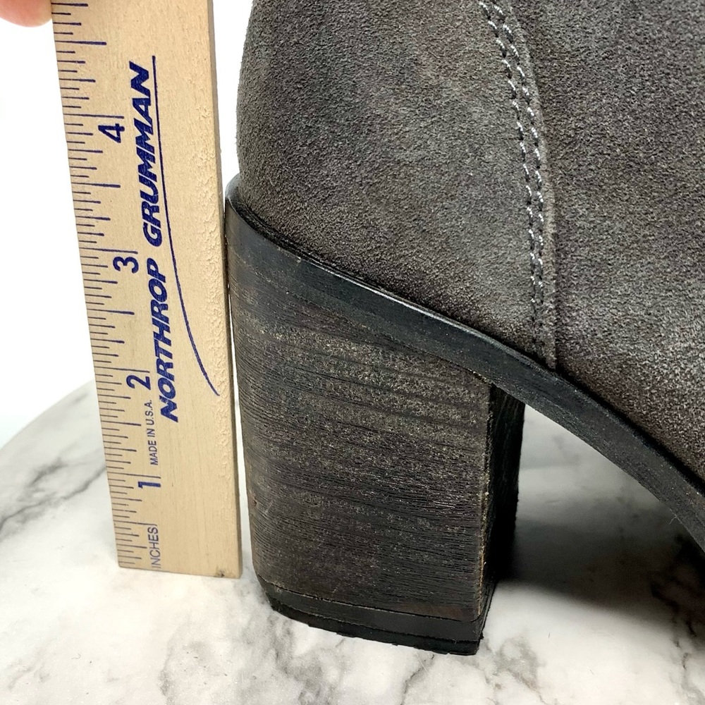 Dolce Vita Lela Lace Up Suede Combat Boots 8.5 Moto Bohemian Edgy Chunky Classic - Picture 15 of 16